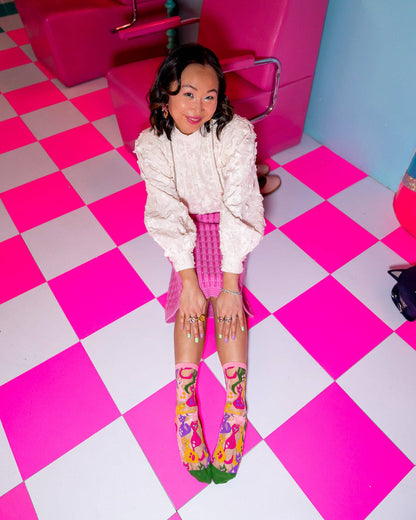 Dopamine Cats Sheer Crew Sock Quirks!