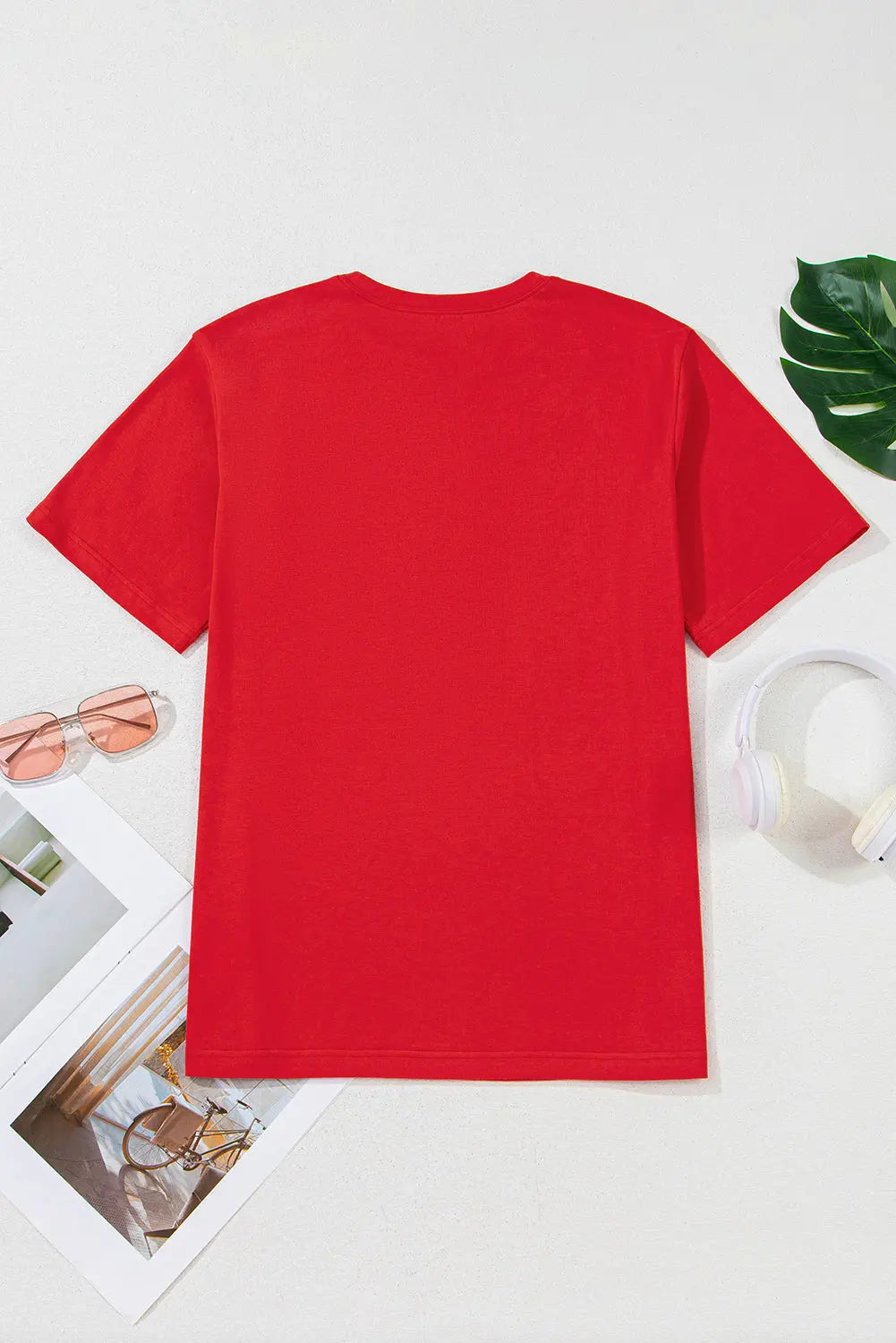 Tomato Red COWBOY Vintage Graphic Loose Tee Shewin