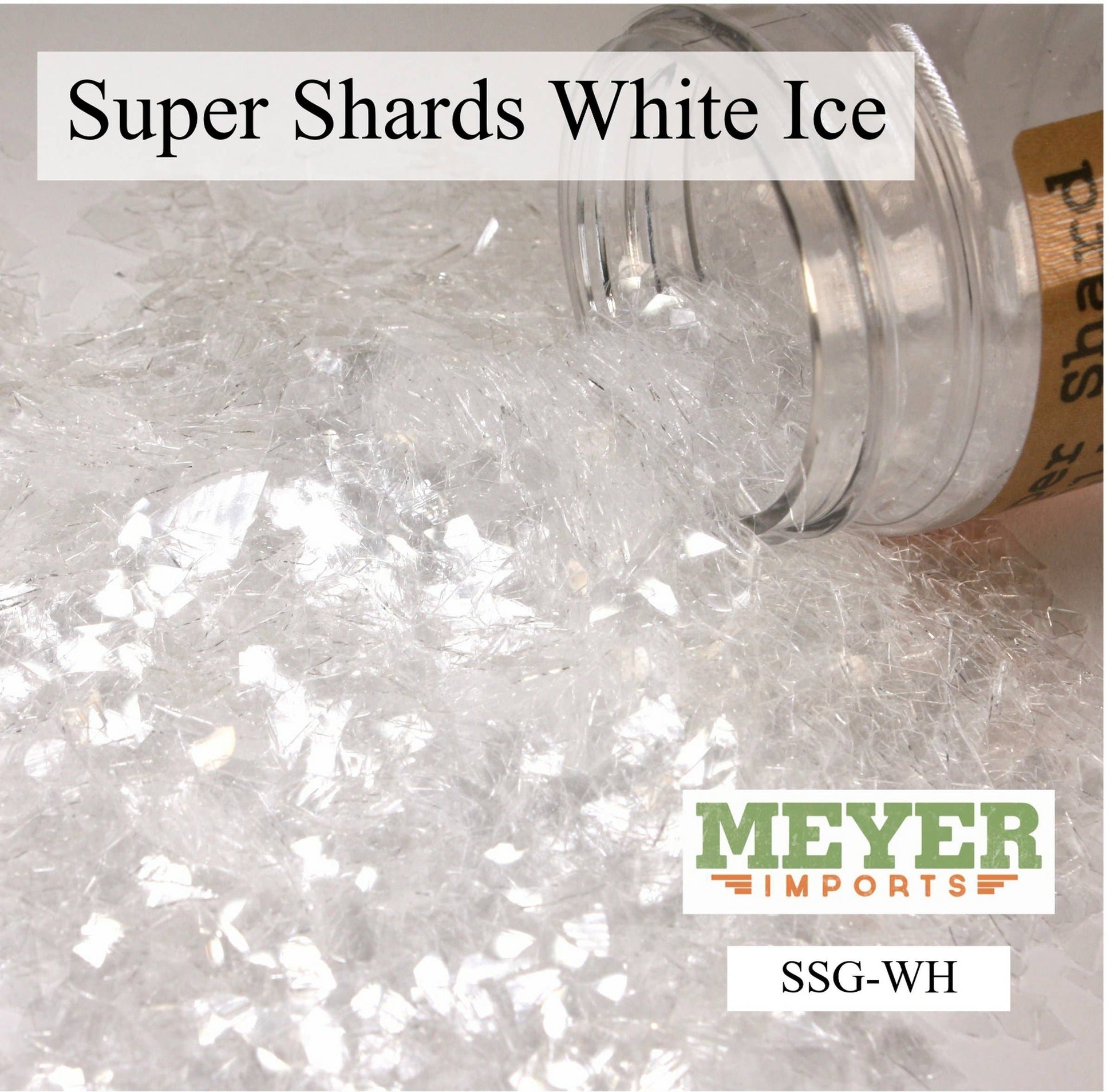 Snow White Icey German Glass Glitter Set - 3 Jars Quirks!