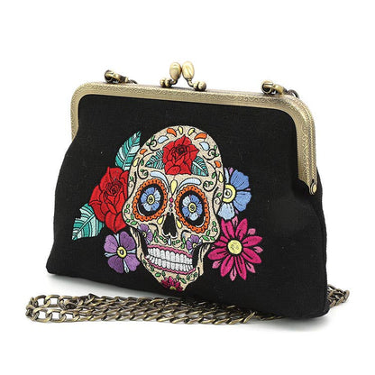 Floral Sugar Skull Kisslock Bag Quirks!