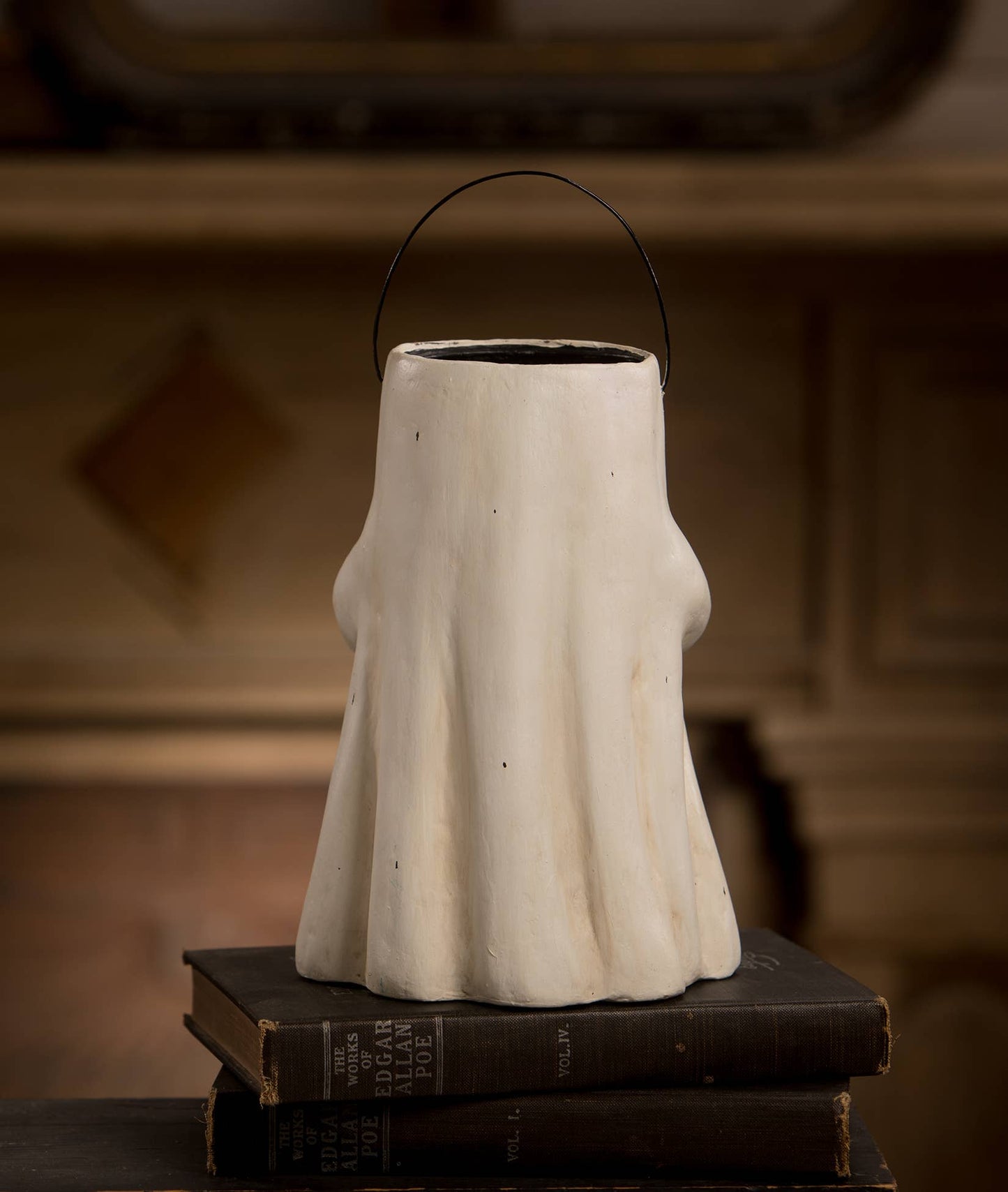 Scaredy Boo With Pumpkin Bucket Paper Mache Quirks!