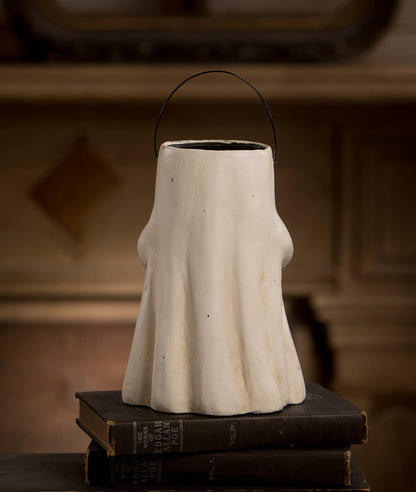 Scaredy Boo With Pumpkin Bucket Paper Mache Quirks!