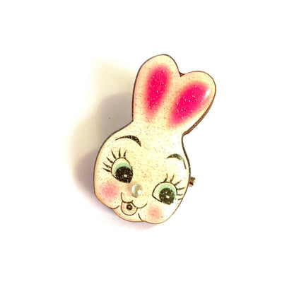 Dainty Easter Rabbit Pin/ Brooch by Rosie Rose Parker Quirks!