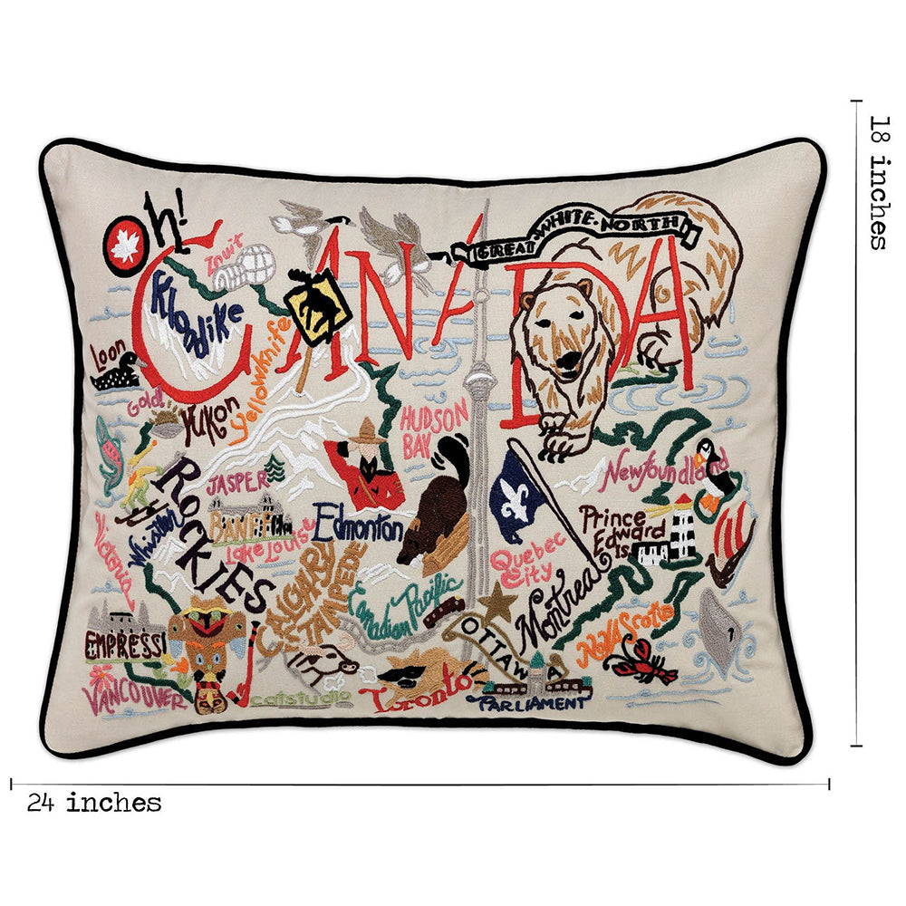 Canada Hand-Embroidered Pillow Quirks!