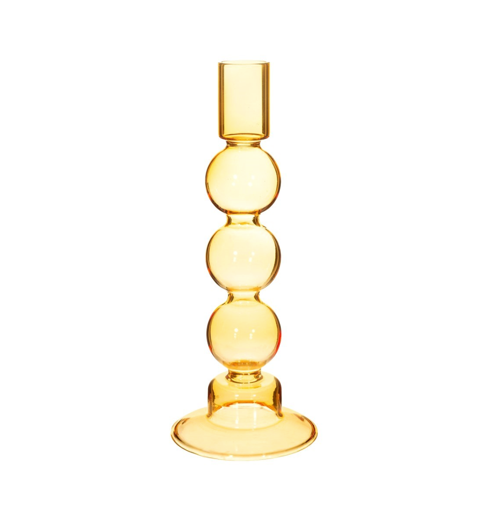 Exquisite glass candle holder