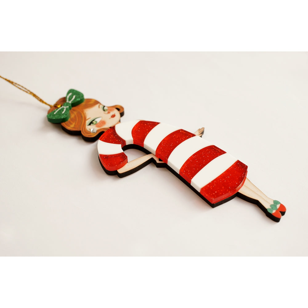 Candy Cane Tree Ornament by Laliblue