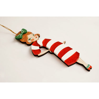 Candy Cane Tree Ornament by Laliblue