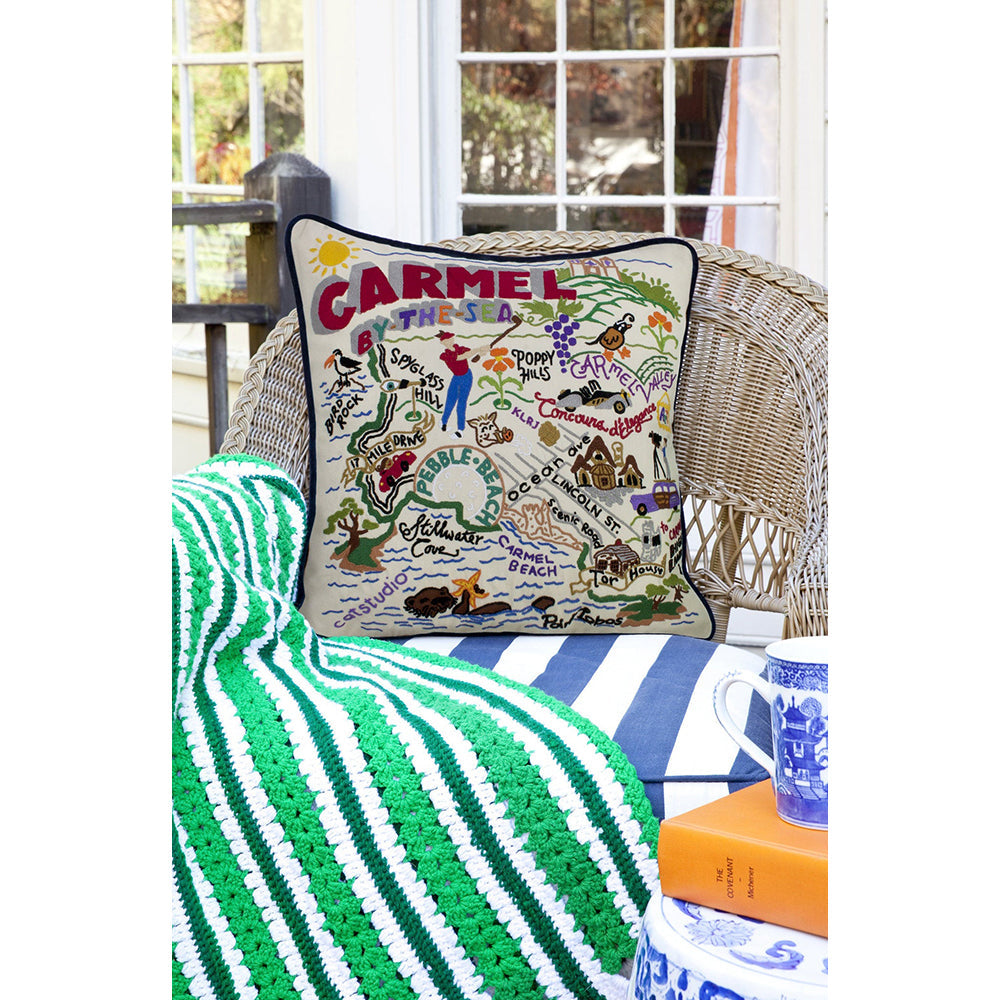 Carmel Hand-Embroidered Pillow Quirks!