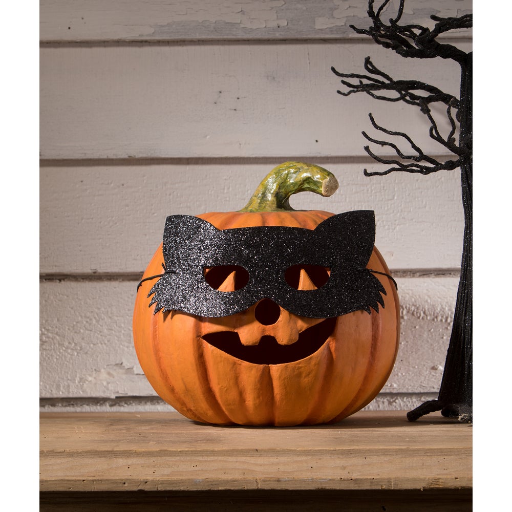 Cat Masquerade Pumpkin by Bethany Lowe Designs Quirks!