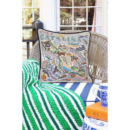 Catalina Hand-Embroidered Pillow Quirks!