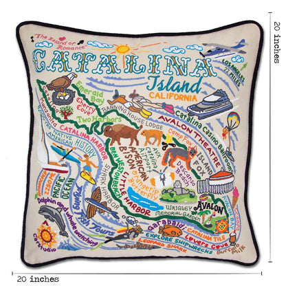 Catalina Hand-Embroidered Pillow Quirks!