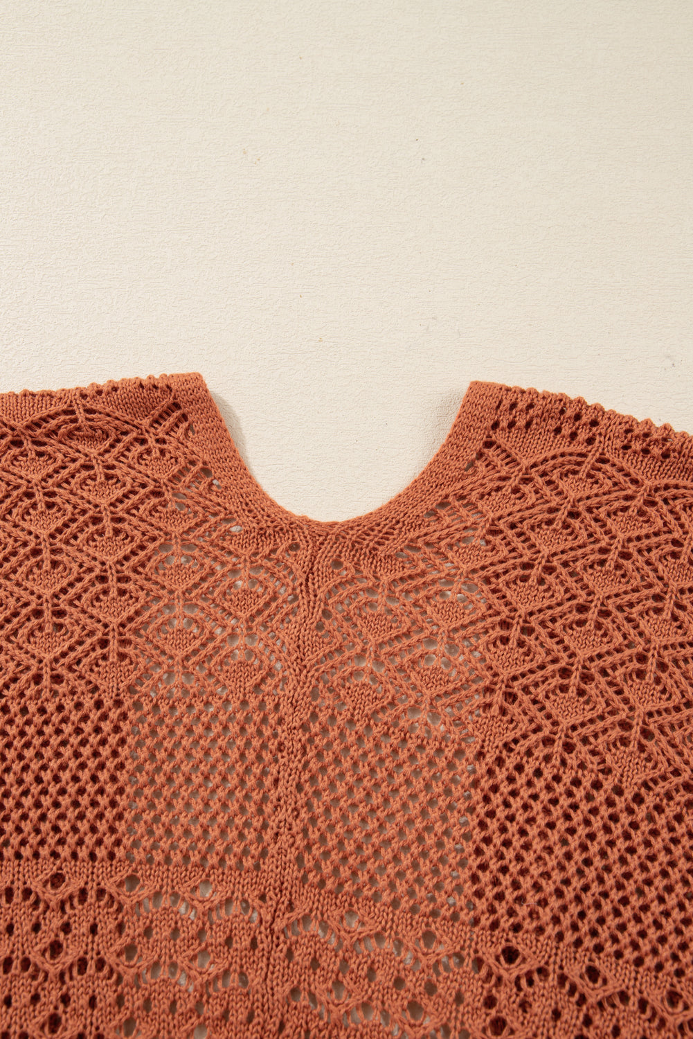 Redwood Burl Mixed Pattern Knitted Open Front Plus Size Cardigan