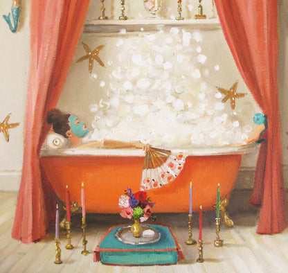 Princess Edwina Takes A Bath Art Print - 8.5" X 11"