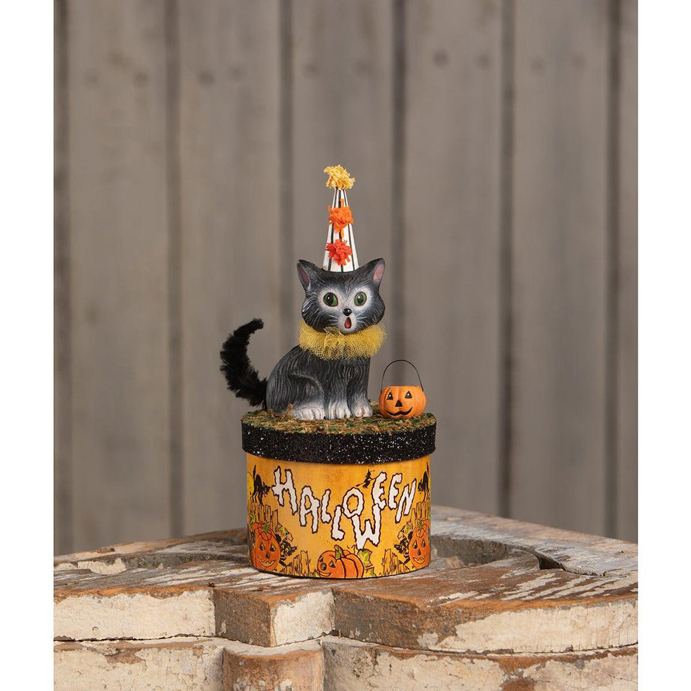 Cecil Cat on Box by Bethany Lowe Designs Quirks!