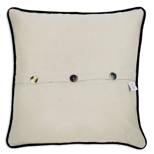 Central Park Hand-Embroidered Pillow