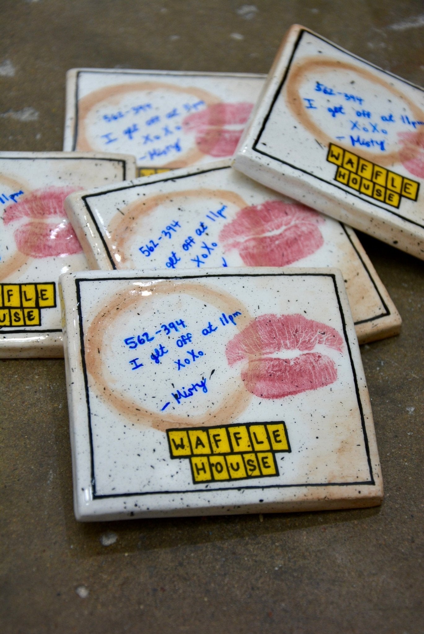 USED DINER NAPKIN COASTER House of Savage