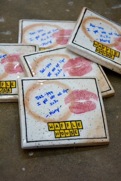 USED DINER NAPKIN COASTER House of Savage