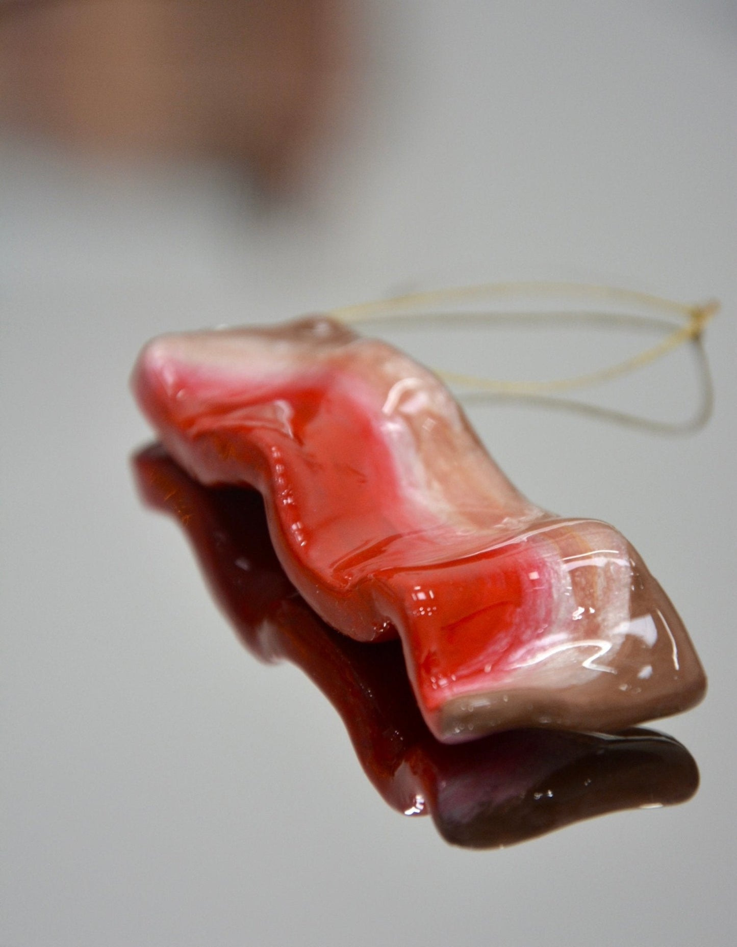 CERAMIC THICK-CUT BACON ORNAMENT