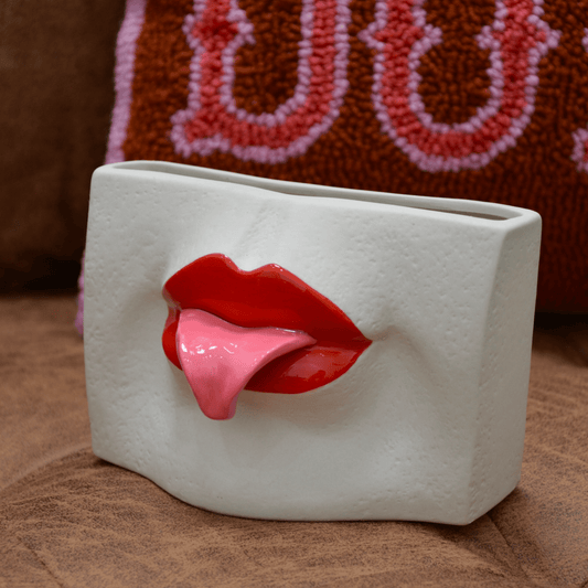 House of Savage • Tongue Out Ceramic Vase