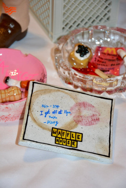 USED DINER NAPKIN COASTER House of Savage
