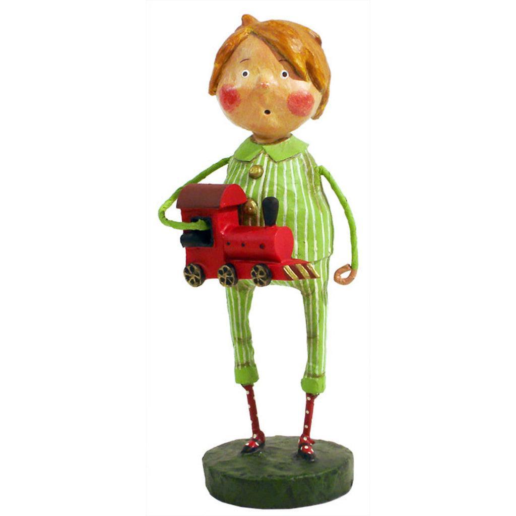 UNBOXED Choo Choo MaGoo Holiday Lori Mitchell Collectible Figurine - RETIRED Quirks!
