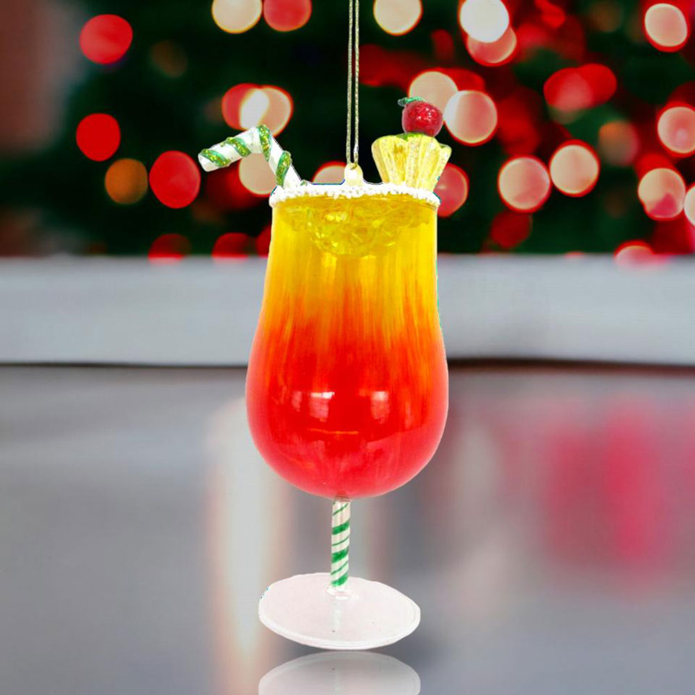 Christmas Mai Tai Ornament by December Diamonds Quirks!