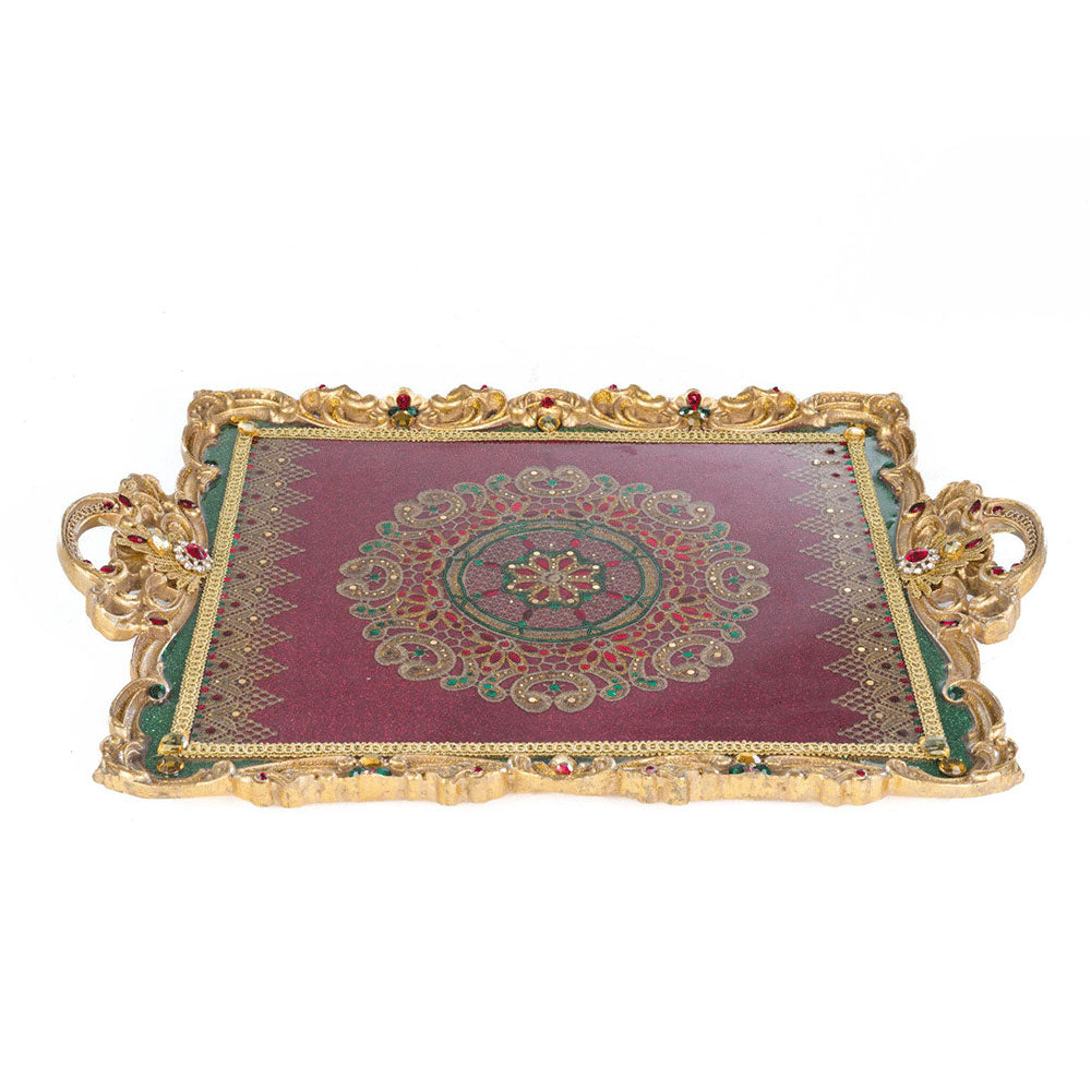 Christmas Castle Serving Tray by Katherine's Collection Quirks!