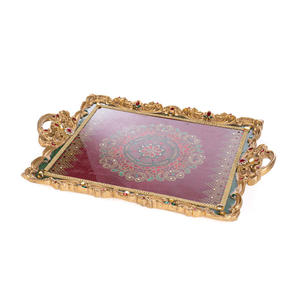 Christmas Castle Serving Tray by Katherine's Collection Quirks!