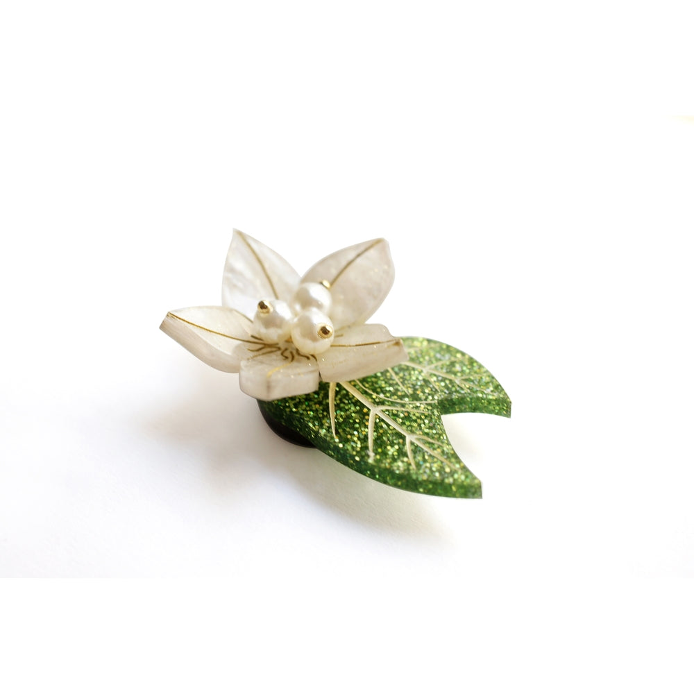 Christmas Flower Button Cover by Laliblue