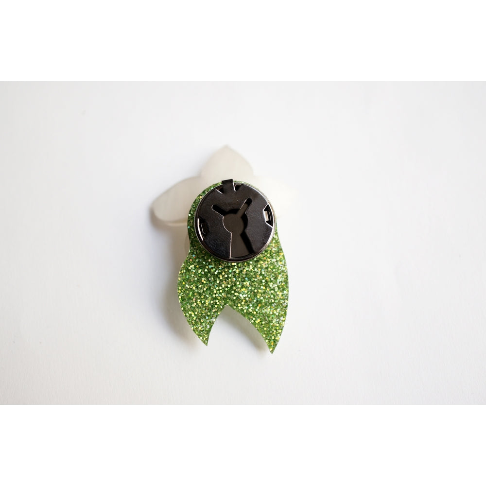Christmas Flower Button Cover by Laliblue