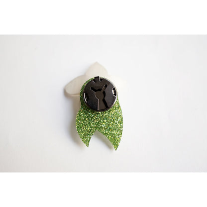 Christmas Flower Button Cover by Laliblue