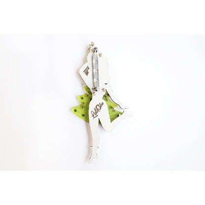 Christmas Tree Girl Brooch by Laliblue