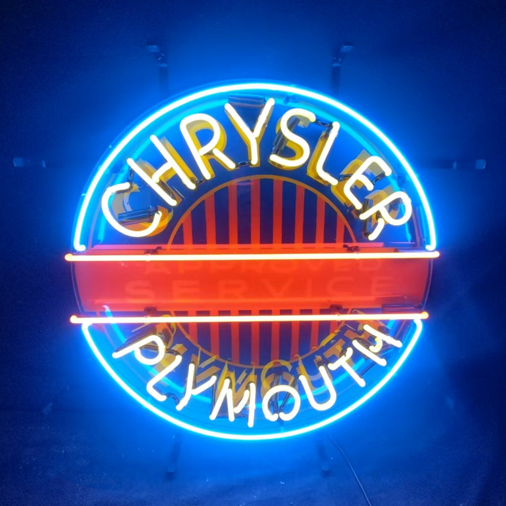 Chrysler Plymouth Auto Car Logo Neon Signs Neon Signs Land