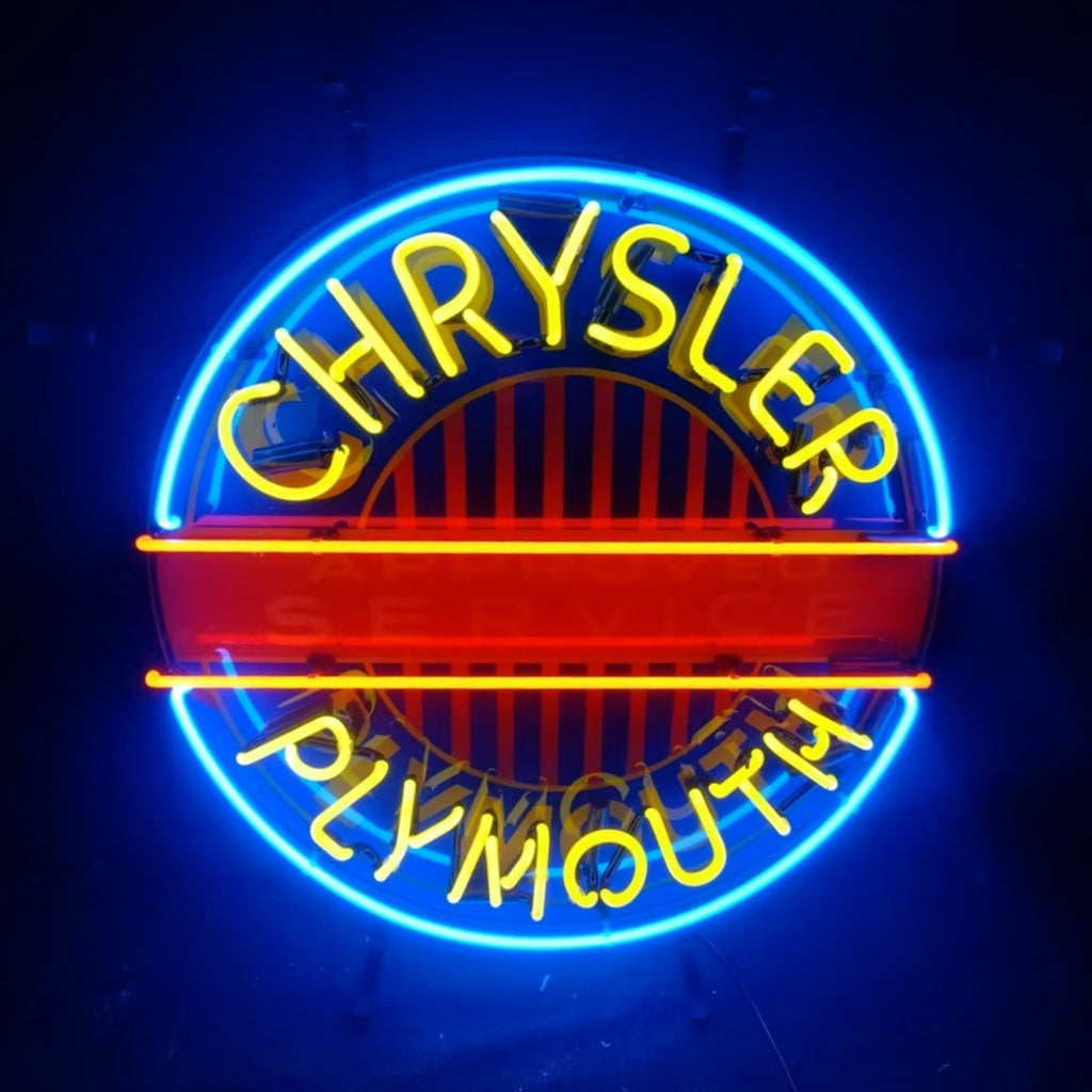 Chrysler Plymouth Auto Car Logo Neon Signs Neon Signs Land