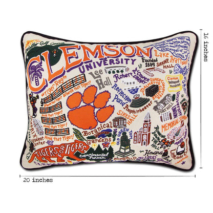 Clemson University Collegiate Hand-Embroidered Pillow Quirks!