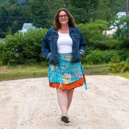 Knee-Length: "Mini" Sari Wrap Skirts