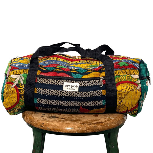 Darn Good Yarn • Overnight Kantha Travel Bag