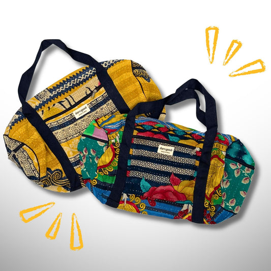 Darn Good Yarn • Overnight Kantha Travel Bag