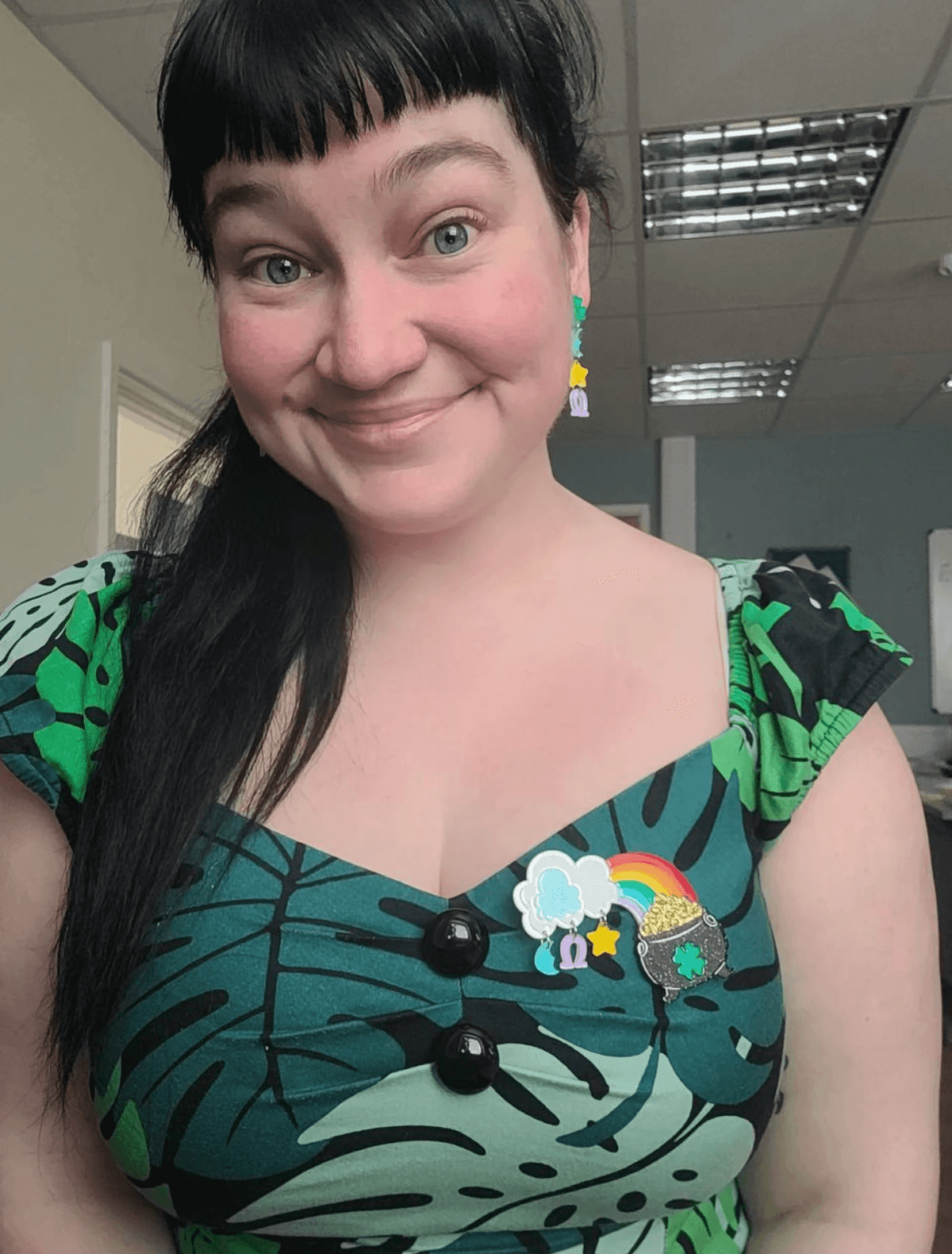 Clover the Rainbow Brooch by Lipstick & Chrome Quirks!