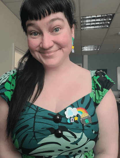 Clover the Rainbow Brooch by Lipstick & Chrome Quirks!