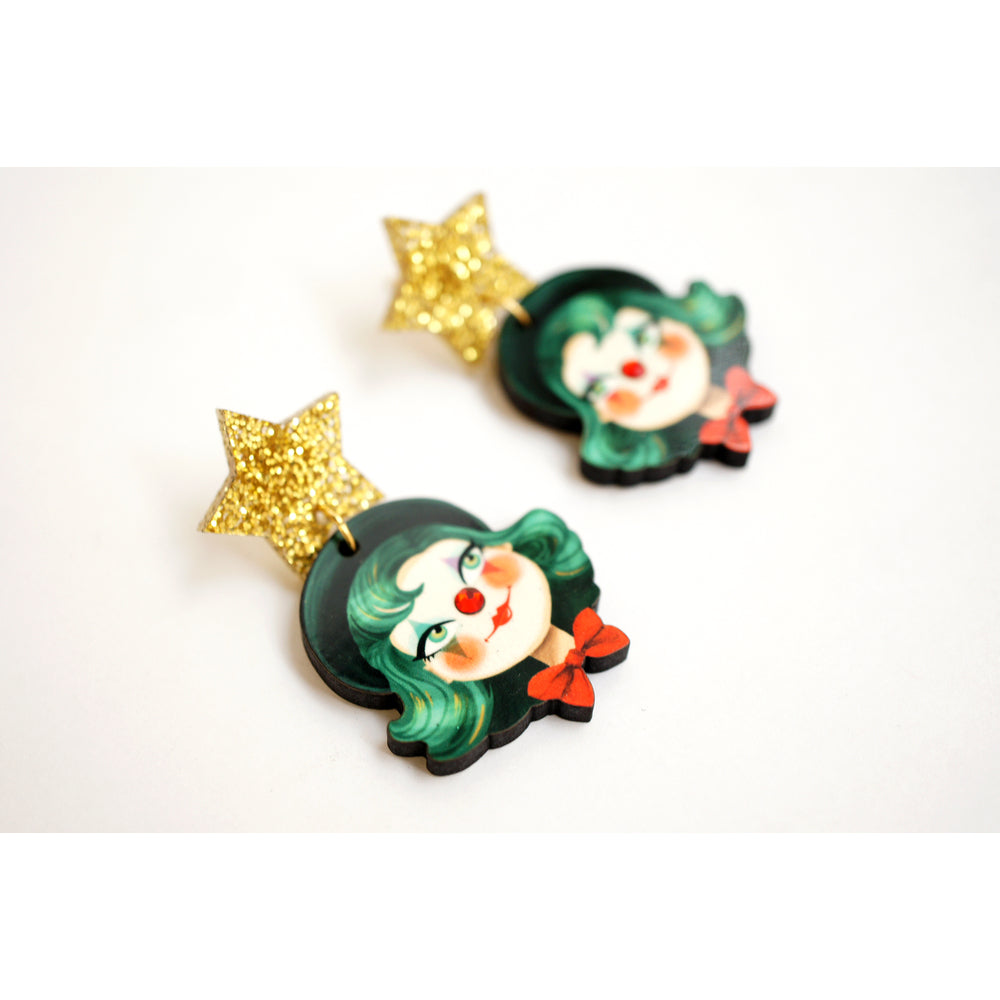 Clown Earrings by Laliblue