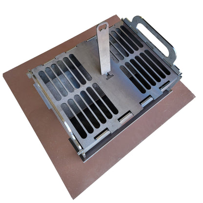 Collapsible Portable Grill, Camping Fire Pit, Folding Grill for Tailgating