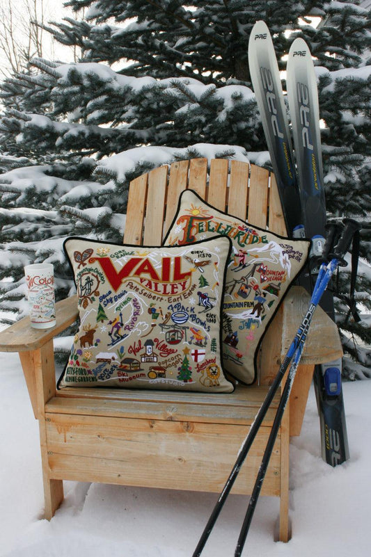 Colorado Hand-Embroidered Pillow Quirks!