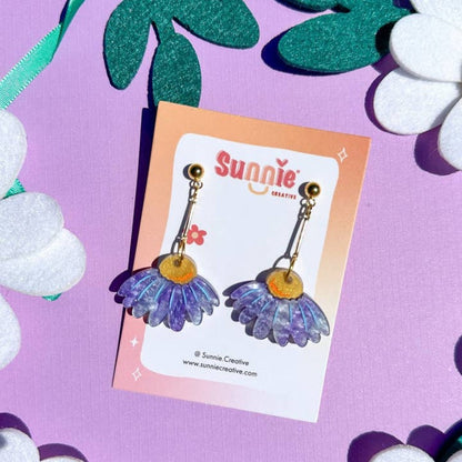 Coneflower Bloom Acrylic Earrings Quirks!