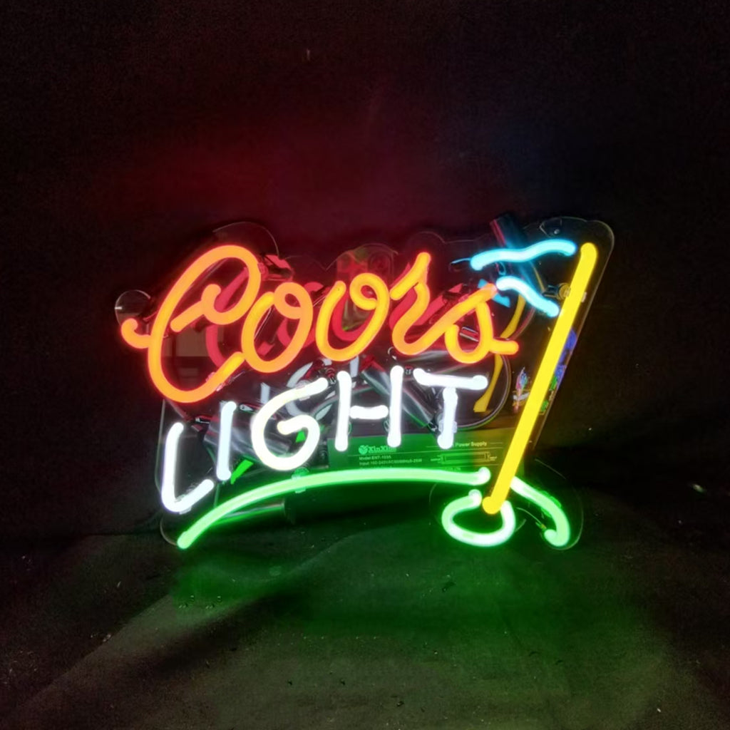 Coors Light Golf Neon Sign Light Neon Signs Land