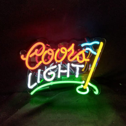 Coors Light Golf Neon Sign Light Neon Signs Land