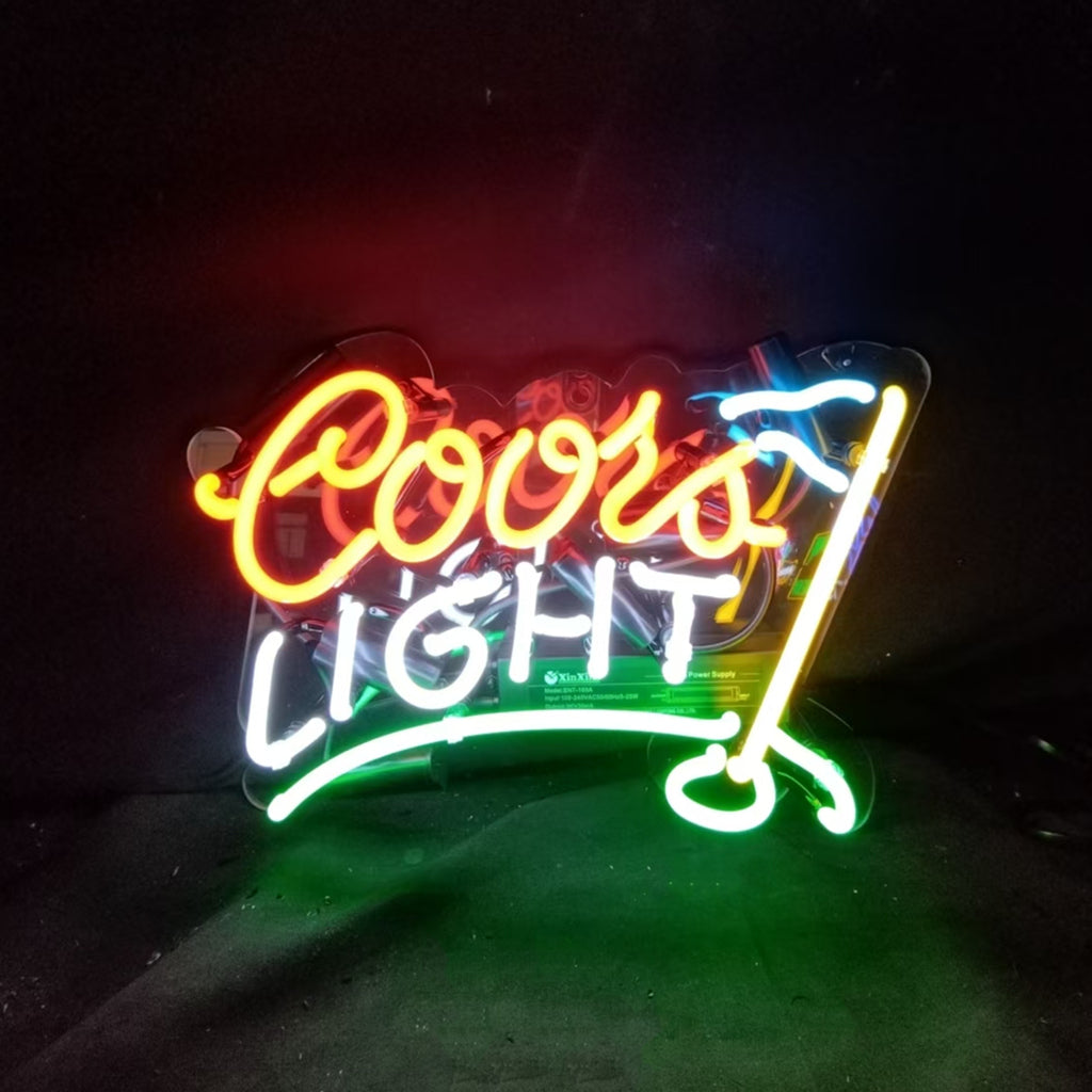 Coors Light Golf Neon Sign Light Neon Signs Land