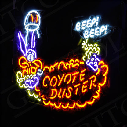 Coyote Duster Beep Beep Neon Signs Neon Signs Land
