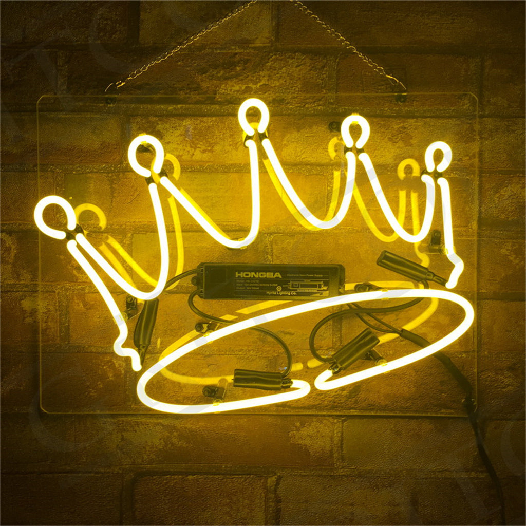 Crown Yellow Neon Signs Neon Signs Land
