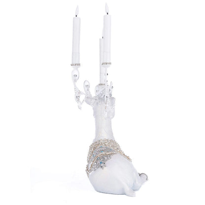 Crystal Christmas Sitting Deer Candle Holder by Katherine's Collection Quirks!
